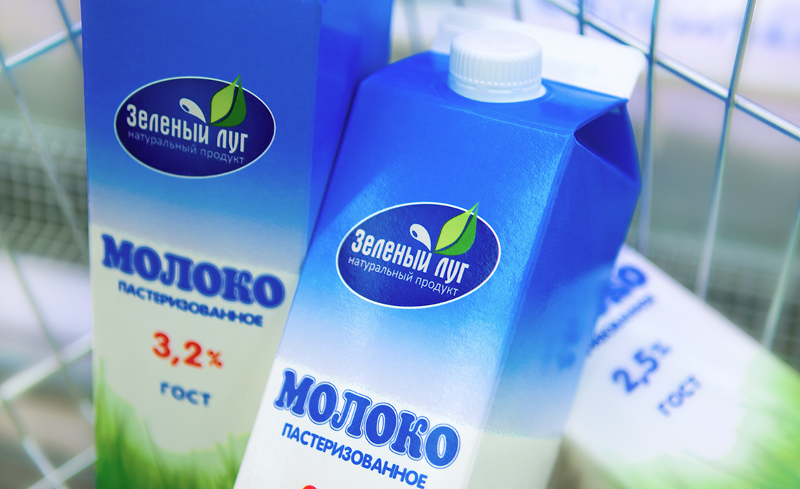 Создание бренда молочной продукции «Зеленый луг» Молоко. Ничего лишнего — A.STUDIO