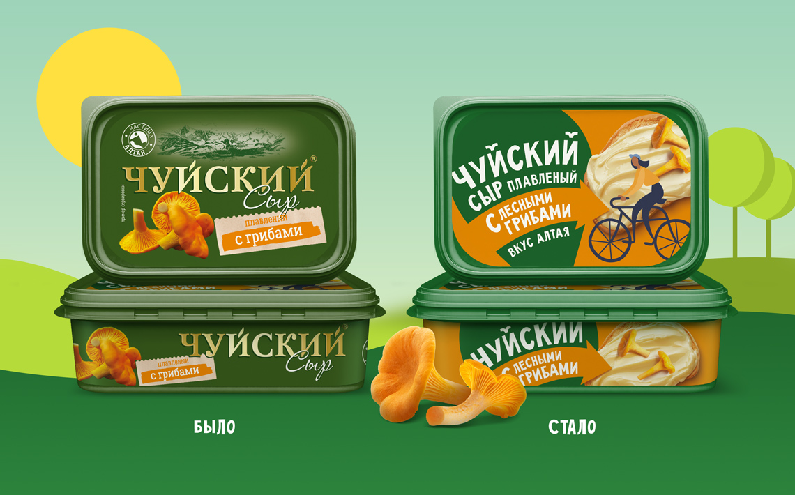 «ЧУЙСКИЙ» — разработка дизайна упаковки сыра — A.STUDIO